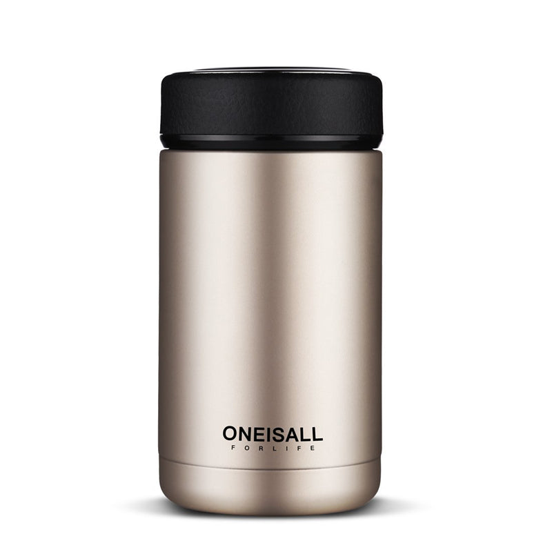 ONE IS ALL Men Gift Bottles 400ml Insulated Cup 304 Stainless Steel Mug Water Bottle Vacuum Flask Coffee Wine Mug - One Red Hill